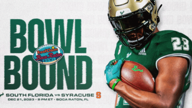 USF Football Set for 11th Bowl Appearance in Boca Raton Bowl Against Syracuse