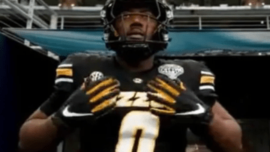 Mizzou Football Unveils Striking All-Black Uniforms with Iconic Gold Block M Helmets for Cotton Bowl Clash